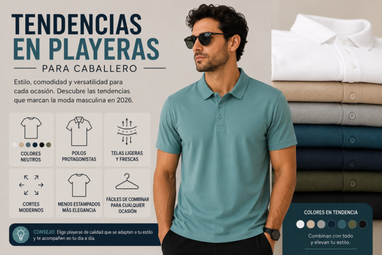 Las tendencias en playeras para caballero